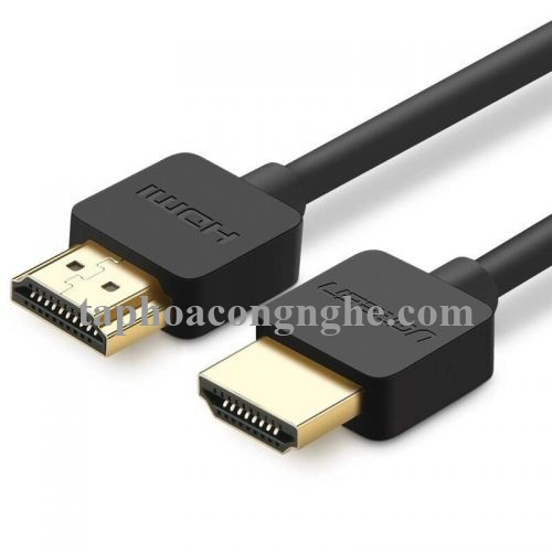 Ugreen 30822 0.5M màu Đen Cáp tín hiệu HDMI chuẩn 2.0 hỗ trợ phân giải 4K * 2K HD121 30030822